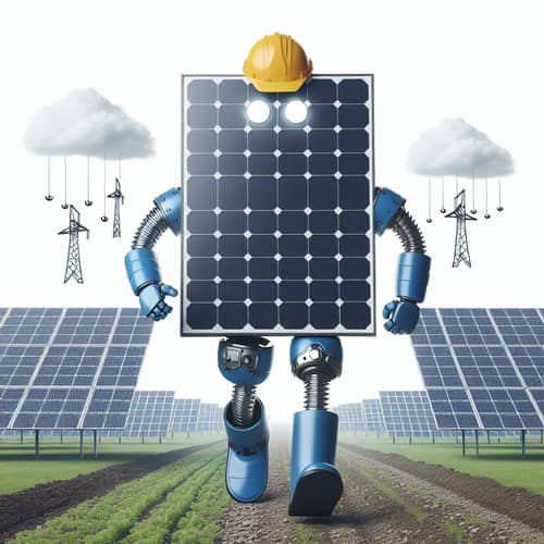 Solar Panel Dressing in Outfit