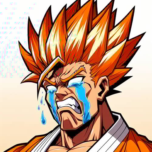 Goku Crying Art | Emotional Character Illustration