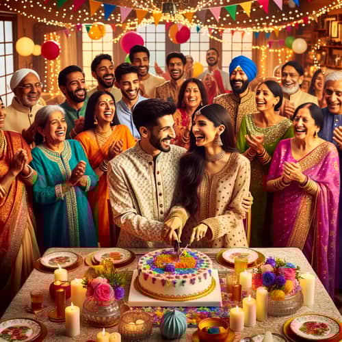South Asian Wedding Anniversary Celebration with Family & Friends