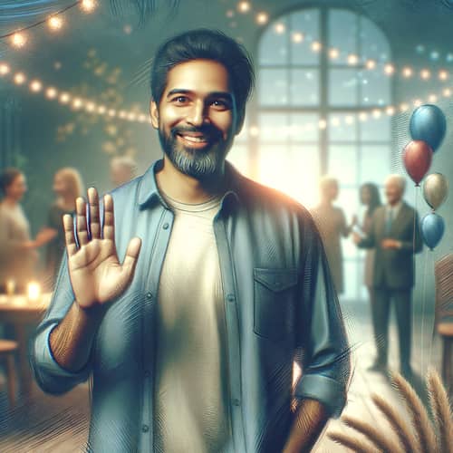 Madan Kumar Singh - Friendly Gathering Smiles