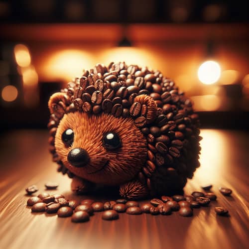 Coffee Bean Hedgehog Craft | Unique Rustic Decor