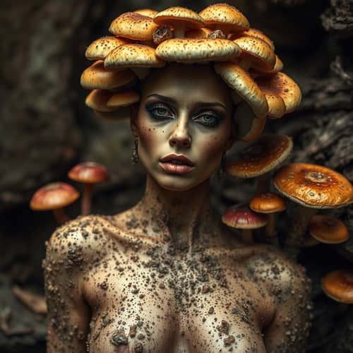 Feminine Fungus Queen: Decay & Beauty
