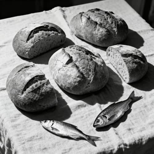 Feeding the 5000: Rustic Bread and Fish Symbolism Feeding the 5000: Rustic Bread and Fish Symbolism