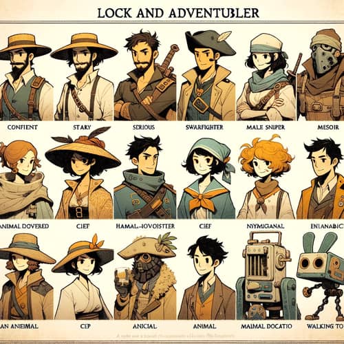 Straw Hat Crew - Unique Group of Adventurers in Silent Voice Art Style