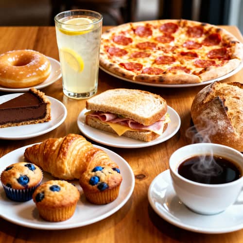 Delicious Treats: Donuts, Cakes, Pizza & More Delicious Treats: Donuts, Cakes, Pizza & More