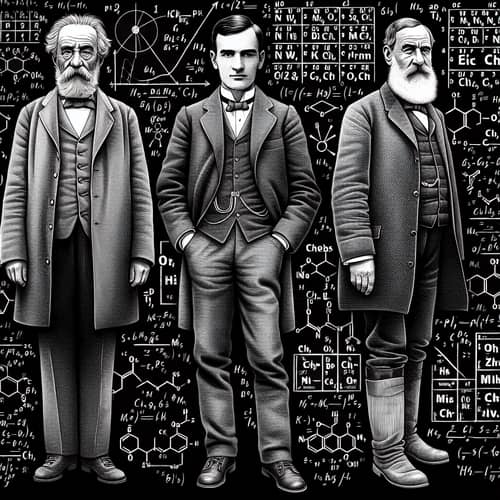 Prominent Scientists Albert Einstein, Dmitry Mendeleev, Charles Darwin