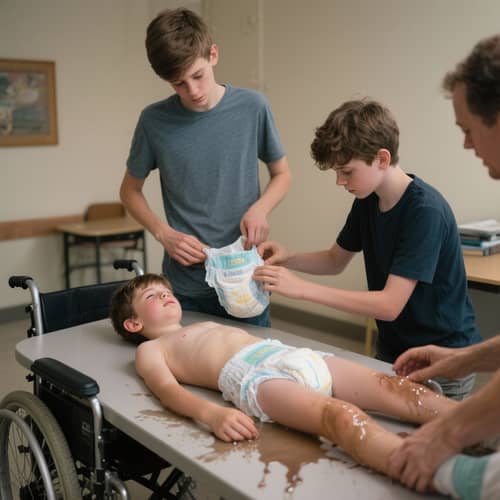 Compassion in Care: Changing a Boy's Diaper Compassion in Care: Changing a Boy's Diaper