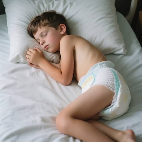 15 Year Old Boy Sleeping in Diapers