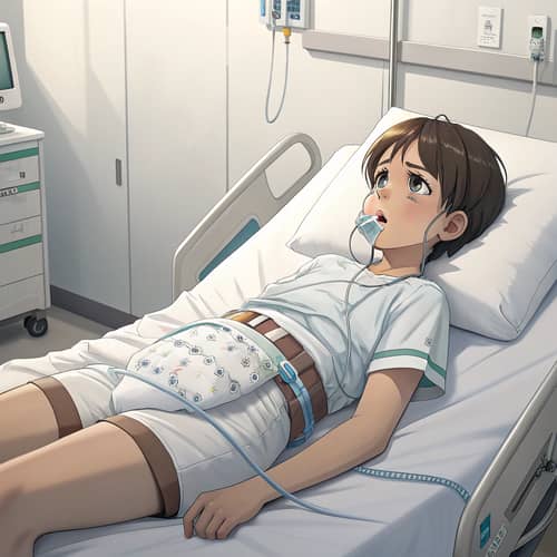 Teen Hospitalization: Diaper Use & Medical Machines