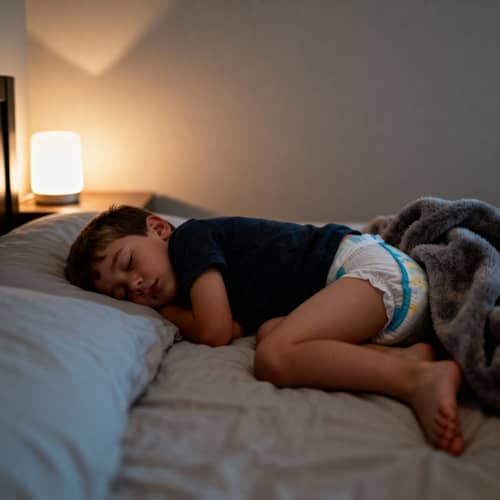 5 Year Old Boy Sleeping in Pullups