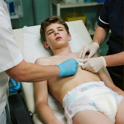 Teenager's Uncomfortable Examination Experience