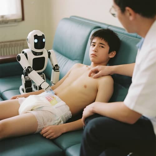 Teenager's Embarrassing Encounter with Robot Diaper AI