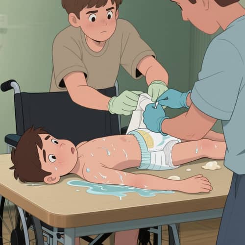 Cartoon-Style Change: A Boy's Struggle Cartoon-Style Change: A Boy's Struggle