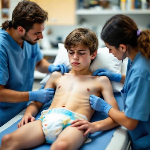Teenager's Distress in Lab Setting