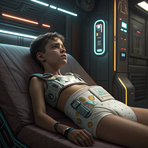 Teen Embarrassment with Robot Diaper AI