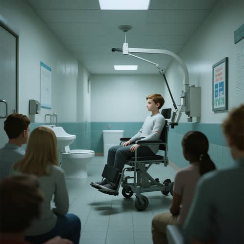 School Bullying: Restraint and Abuse in 3D Render