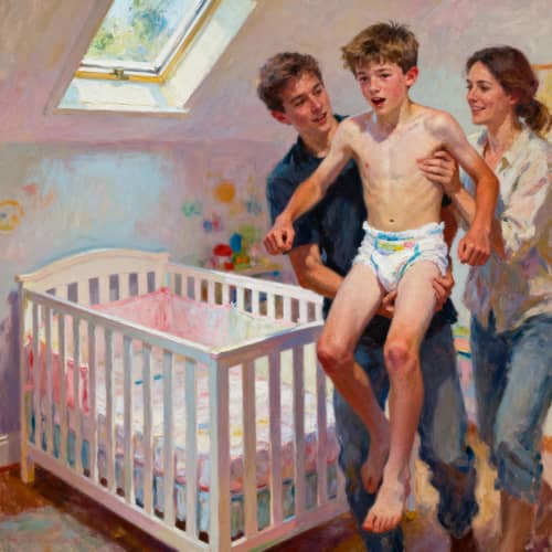 Teenager's Unusual Transition to Babyhood