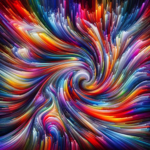Prismatic Abstract Colors | Rainbow Spectrum Artwork