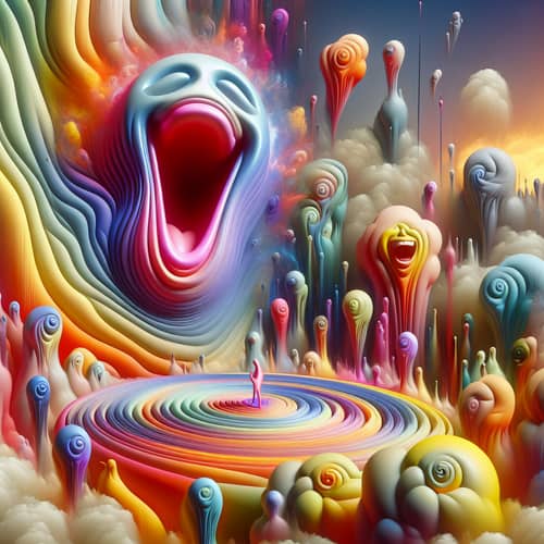 Laughter in Surrealism: Vibrant Entities and Absurd Forms