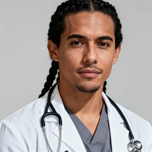 Professional Latino Nurse Portrait in 4K Resolution