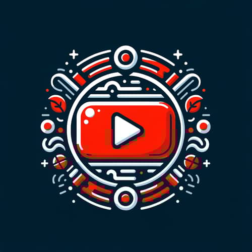 Innovative Video-Sharing Platform Logo Design in Red & White