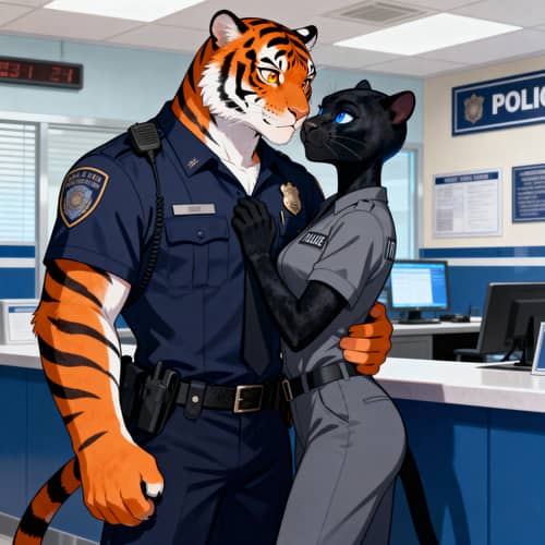 Bengal Tiger & Black Panther Fursona Love Story Bengal Tiger & Black Panther Fursona Love Story