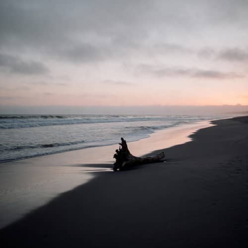 Melancholic Sea Shore at Sunset Melancholic Sea Shore at Sunset