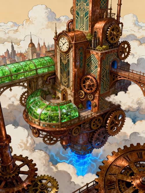 Cloud City: A Steampunk Art Déco Marvel