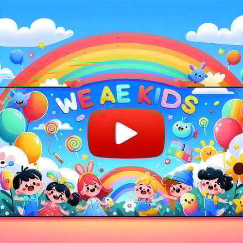 Vibrant YouTube Banner for Kids Channel | 'We are kids'
