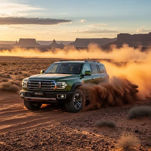 Tank 500 in the Desert: Majestic Power Unleashed