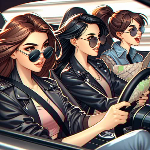 Girls Driving Sports Car | High Speed Adventure