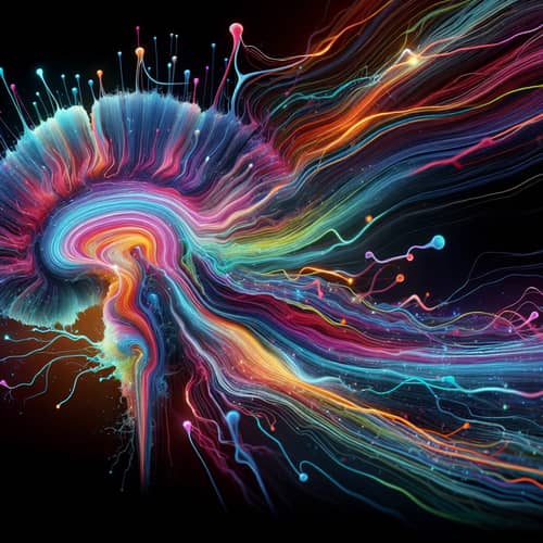 Abstract Nucleus Accumbens Art | Brain Reward Circuit Symbolism