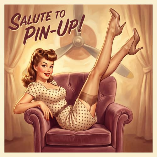 Glamorous 1940s Pin-Up Art Inspired by Gil Elvgren