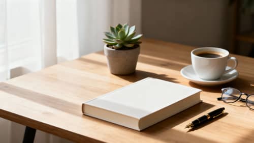 Elegant Book Mockup Background with Minimalist Design Elegant Book Mockup Background with Minimalist Design