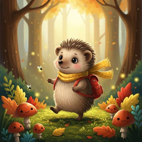 Adorable Hedgehog for Children's Book
