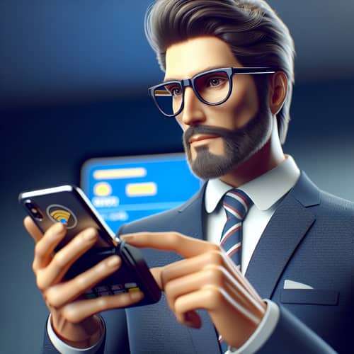Tech CEO Lookalike Making Digital Payment