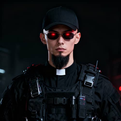 Mysterious Young Man in Tactical Priest Attire