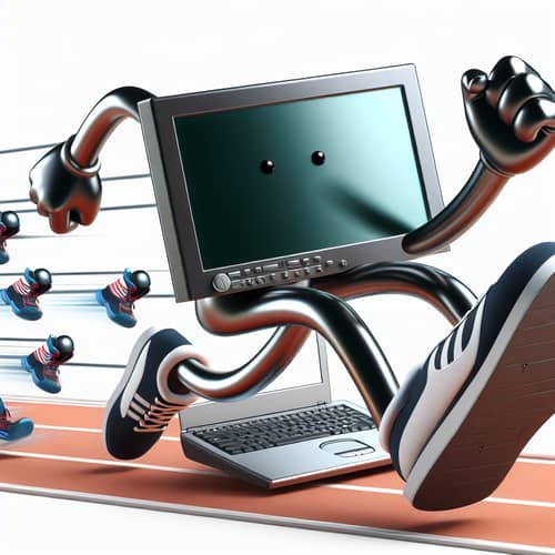 Computer Sprinting 100-Meter Dash - Racing Technology