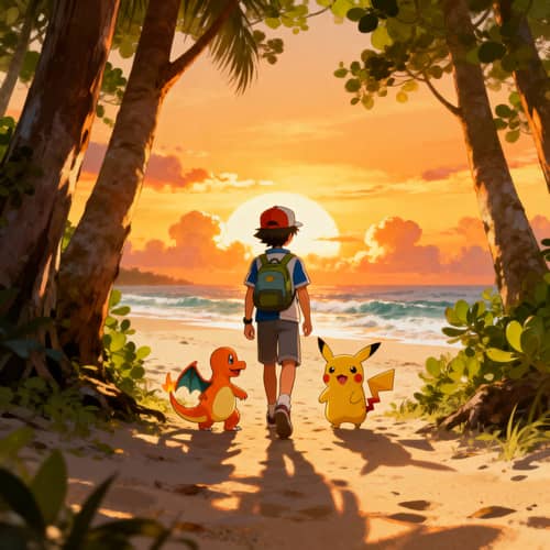 Pokémon Trainer Journey: Charmander & Pikachu Adventure
