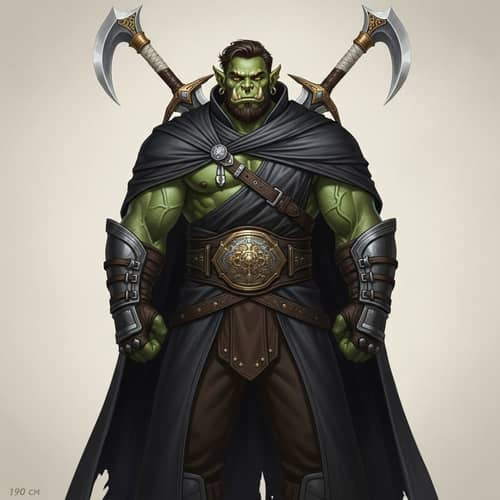 Imposing Orc Warrior - Epic Fantasy Character Art