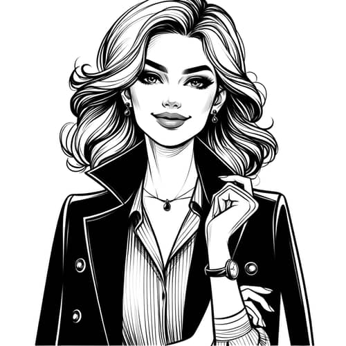 Stylish Woman: Confidence and Charisma with a Captivating Smile