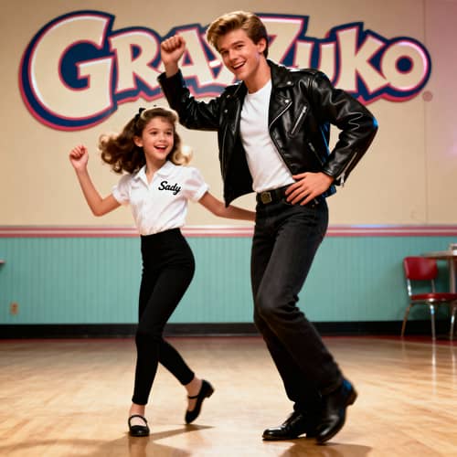 Grease-Inspired Kids Photo Transformation Grease-Inspired Kids Photo Transformation
