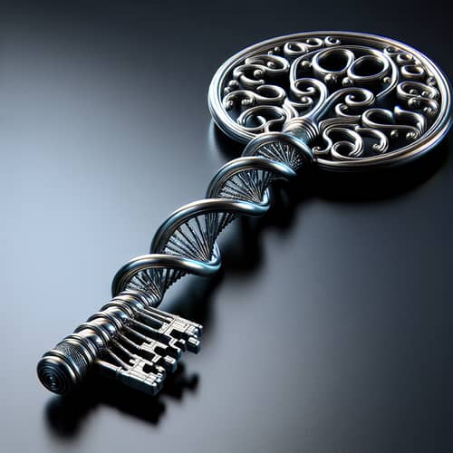Twisted Design Key - Unique and Intricate Metallic Key