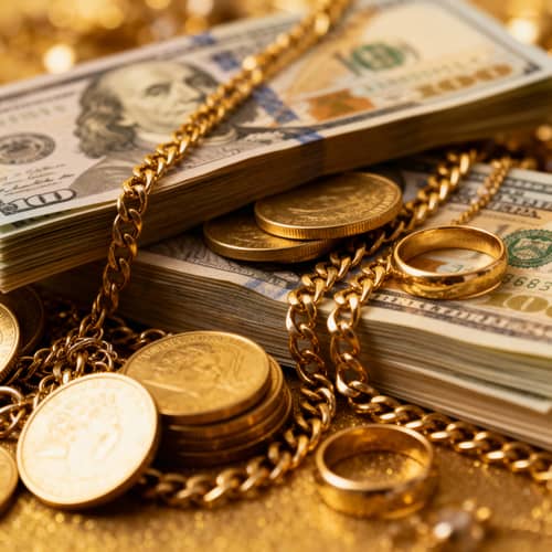 Stunning Jewelry and Money Collection Stunning Jewelry and Money Collection