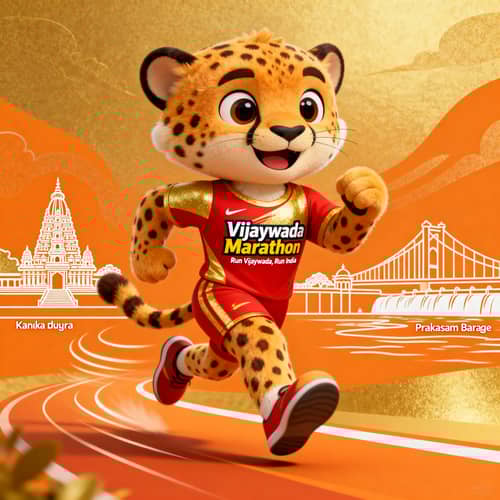 Disney Animal Mascot for Vijayawada Marathon