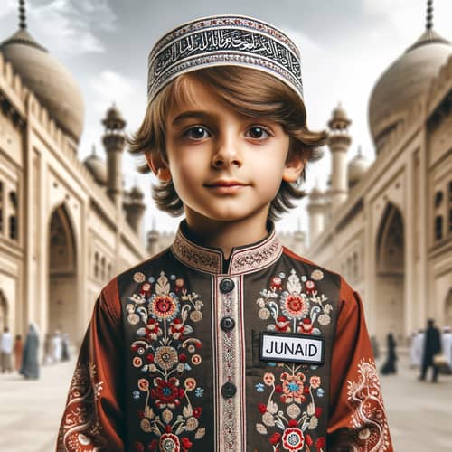 Islamic Boy 'Junaid' in Colorful Kurta Pajamas | Middle-Eastern Style