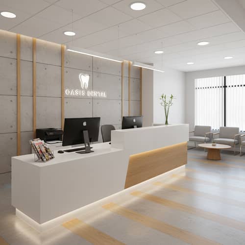 Modern Front Desk Design for Dental Offices Modern Front Desk Design for Dental Offices