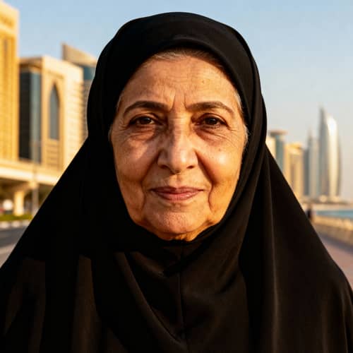 Emirati Woman in Traditional Black Abaya - Abu Dhabi Emirati Woman in Traditional Black Abaya - Abu Dhabi