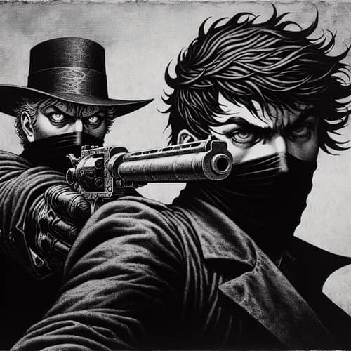 Surreal Manga-Style Illustration | Exaggerated Perspectives