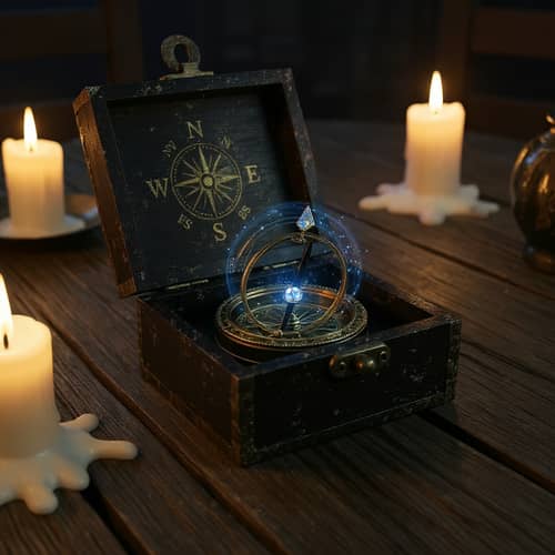 Enhance the Mystery of an Ancient Box and Realistic Candles Enhance the Mystery of an Ancient Box and Realistic Candles